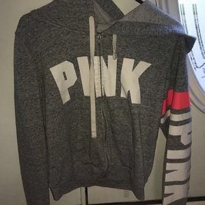 Pink zip up hoodie